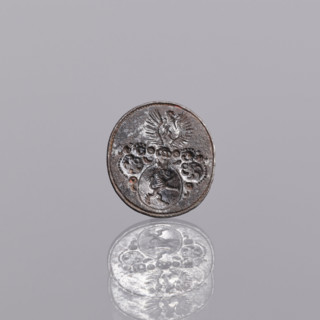 Sealing wax stamp - keyring, sealing wax stamps, Lion (coat of arms). Oval sealing wax stamp with a
