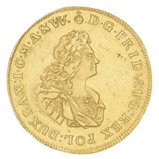 3 ducats (on the die 2 ducats), Augustus II the Strong (King of Poland; 1697–1706, 1709–1733;