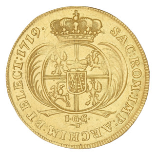 3 ducats (on the die 2 ducats), Augustus II the Strong (King of Poland; 1697–1706, 1709–1733),