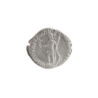Denarius, Commodus (reigned 177–192). Obverse: Head of Commodus in a laurel wreath facing right,