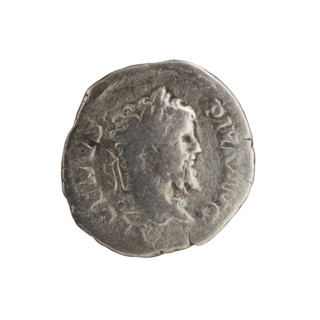 Denarius depicting Jupiter; Septimius Severus (Roman emperor, 146–211). Obverse: SEVERVS PIVS AVG —