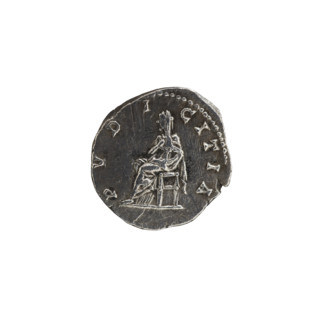 Denarius, Julia Domna (ca. 160–217; Roman empress 193–211); Septimius Severus (Roman emperor;