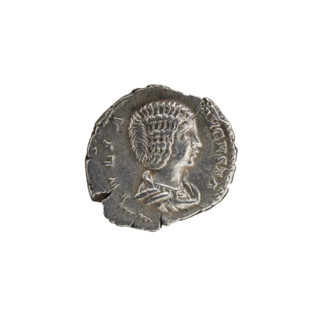 denarius, Julia Domna (ca. 160–217; Roman empress 193–211), Septimius Severus (Roman emperor;