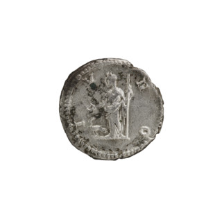 Denarius depicting Julia Domna (ca. 160–217), Roman empress (193–211). Obverse: 'IVLIA AVGVSTA' —