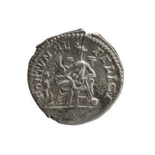 Denarius of Julia Domna (ca. 160–217; Roman empress 193–211), Roman Empire, c. 196–211. Obverse: