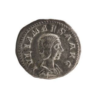 denarius, Elagabalus (204–222; Roman emperor 218–222), Julia Maesa (ca. 160–224; augusta 218–224),