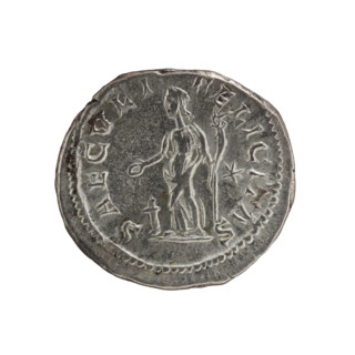 Denarius, Elagabalus (204–222; Roman emperor 218–222); Julia Maesa (ca. 160–224; Augusta 218–224).