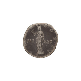 denarius, Hadrian (76–138; Roman Emperor 117–138) — iconography: Pietas (personification), veils,