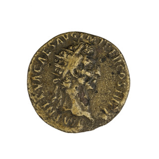dupondius, Nerva (Roman Emperor; 96–98). Obverse: IMP NERVA CAES AVG PM TR P II COS III PP —