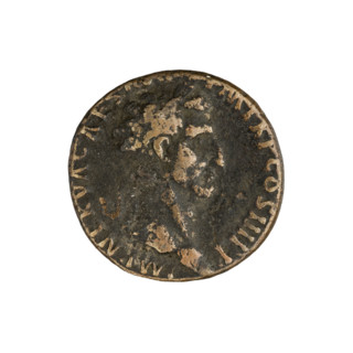 Nerva (Roman Emperor; 96–98) — coin, Roman Empire (27 BC–476), Rome. Obverse: IMP NERVA CAES, PM TR