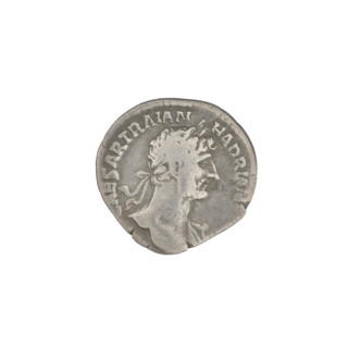 Denarius, Hadrian (76–138; Roman emperor 117–138). Obverse: Bust of Hadrian with a laurel wreath