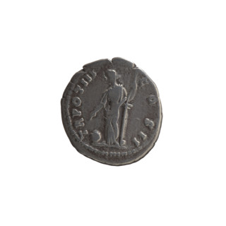Denarius, ca. 148–149. Obverse: Head of young Marcus Aurelius without a cap facing right;