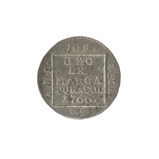 silver Crown groschen; maker: Frederick William (fl. 1765–1767); ruler: Stanislaw August