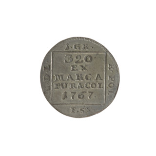 Silver Crown groschen, Sylm, Frederick William (fl. 1765–1767); Stanislaw August Poniatowski (King