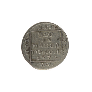 silver crown groschen, Antoni Partenstein (fl. 1772–1774), Stanislaw August Poniatowski (King of