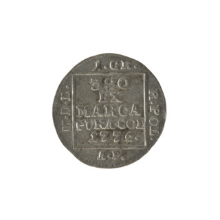 silver crown groschen, Stanislaw August Poniatowski (King of Poland; 1764–1795), Antoni Partenstein