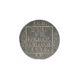 silver crown groschen, Antoni (fl. 1772–1774), Stanislaw August Poniatowski (King of Poland;