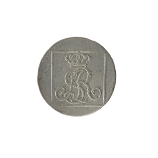 silver crown groschen; maker: Brenn, Efraim (fl. 1774–1792); issuer: Stanislaw August Poniatowski