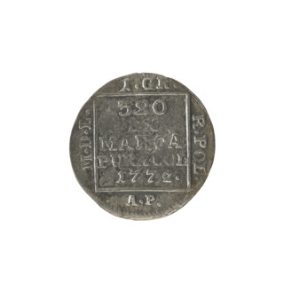silver Crown groschen, Partenstein, Antoni (fl. 1772–1774), Stanislaw August Poniatowski (King of