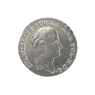 2 gold crown coins of Stanislaw August Poniatowski (King of Poland; 1764–1795). Obverse: Head of
