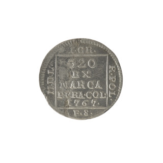 silver crown groschen, Sylm, Frederick William (fl. 1765-1767), Stanislaw August Poniatowski (King