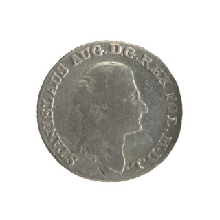 Gold crown, Stanislaw August Poniatowski (King of Poland; 1764–1795), Polish coin. Obverse: head of