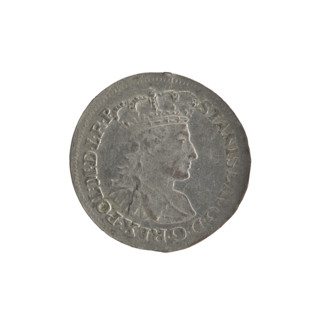 Gdansk six-coin for Stanislaw August Poniatowski (King of Poland; reign 1764–1795). Maker: Rudolf