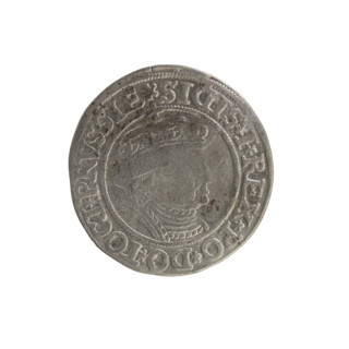 Prussian grosz, Sigismund I the Old (King of Poland; 1506–1548). Silver coin (grosz), 1535, Torun,