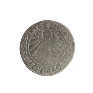 Prussian grosz, Sigismund I the Old (King of Poland; 1506–1548). Silver coin (grosz), 1535, Torun,