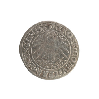 Prussian grosz, Sigismund I the Old (King of Poland; 1506–1548). Silver coin (grosz), 1535, Torun,