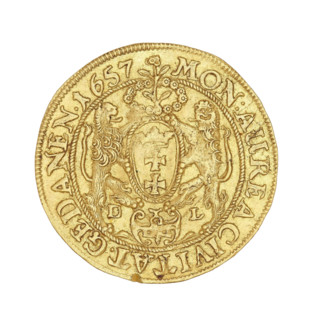 Gdansk ducat, Lesse, Daniel (1656–1685), John II Casimir Vasa (King of Poland; reign 1648–1668).