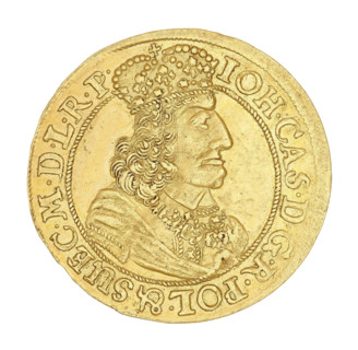 Gdansk ducat, John II Casimir Vasa (King of Poland; 1648–1668). Maker: Daniel Lesse (1656–1685).