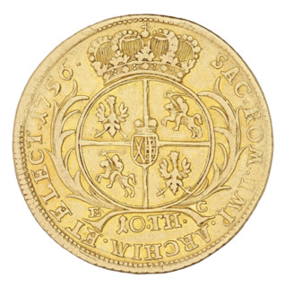 Double Augustor, Croll, Ernest Dietrich (fl. 1753–1763); August III Sas (King of Poland; Elector of