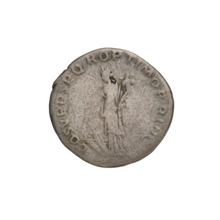 denarius, Fortuna (personification), cornucopias, laurel wreaths, heads. Obv.: head of Trajan