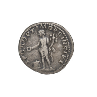 Denarius, Trajan (53–117; Roman emperor 98–117). Obverse: bust of Trajan facing right, wearing a