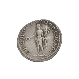 Denarius, Trajan (53–117; Roman emperor 98–117). Obverse: bust of Trajan facing right, crowned with