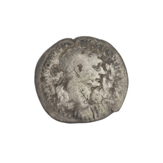 Denarius, Trajan (53–117; Roman emperor 98–117). Obverse: bust of Trajan facing right, wearing a