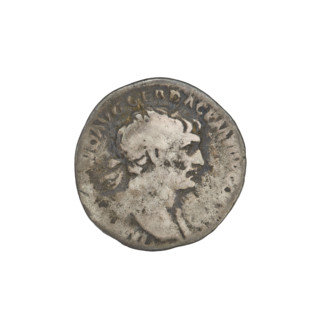 Denarius, Trajan (53–117; Roman emperor 98–117). Obverse: bust of Trajan facing right, wearing a