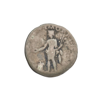 Denarius, Trajan (53–117; Roman emperor 98–117). Obverse: bust of Trajan facing right, wearing a
