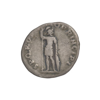 Denarius, Trajan (53–117; Roman emperor 98–117). Obverse: head of Trajan to the right, decorated