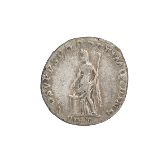 Denarius, Trajan (53–117; Roman emperor 98–117). Obverse: head of Trajan right, decorated with a