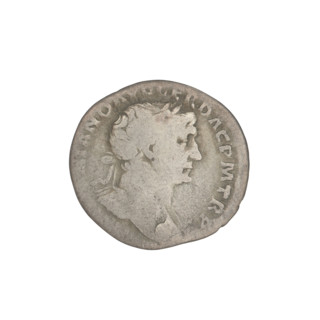 Denarius, Trajan (53–117; Roman emperor 98–117). Obverse: head of Trajan to the right, decorated