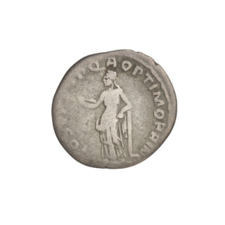Denarius, Trajan (53–117; Roman emperor 98–117). Obverse: head of Trajan to the right, decorated
