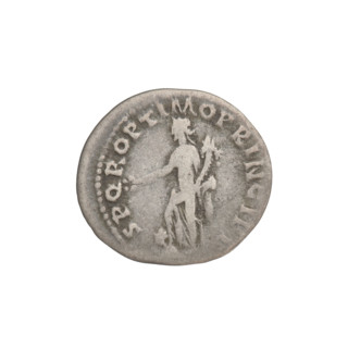 Denarius, Trajan (53–117; Roman emperor 98–117). Obverse: head of Trajan right, decorated with a