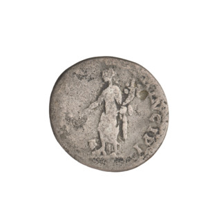 Denarius, Trajan (53–117; Roman emperor 98–117). Obverse: head of Trajan right, decorated with a