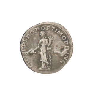 Denarius, Trajan (53–117; Roman emperor 98–117). Obverse: head of Trajan right, decorated with a
