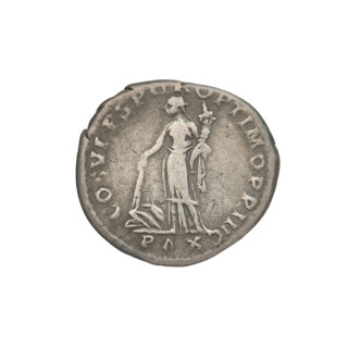 denarius, Trajan (53–117; Roman emperor 98–117); Obv.: head of Trajan right, decorated with a