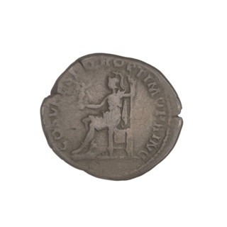Denarius, Trajan (53–117; Roman emperor 98–117). Obverse: head of Trajan right, decorated with a
