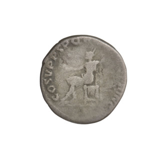 Denarius, Trajan (53–117; Roman emperor 98–117). Obverse: head of Trajan right, decorated with a