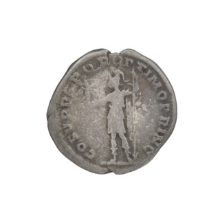 Denarius, Trajan (53–117; Roman emperor 98–117). Obverse: head of Trajan facing right, decorated